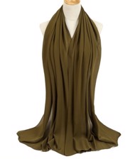 Chiffon Sjal, army-grøn